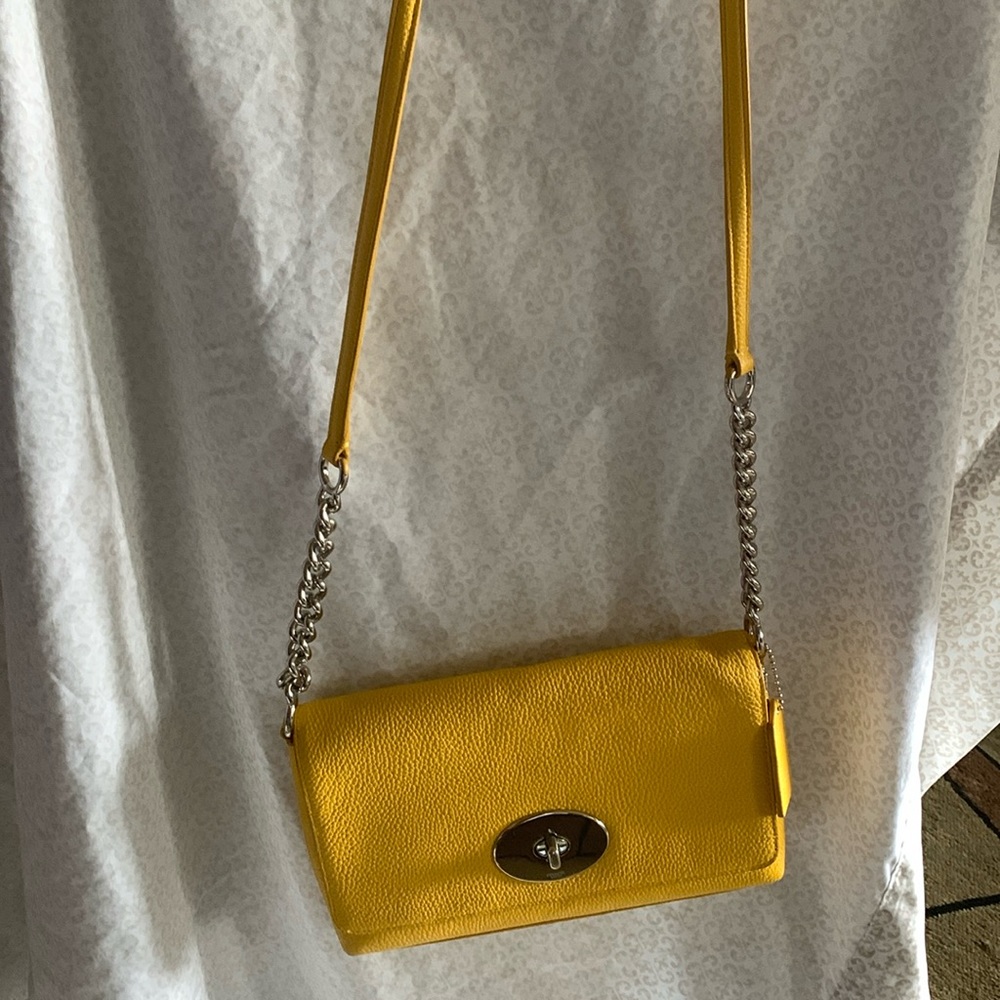 COACH CROSSTOWN CROSSBODY IN POLISHED PEBBLE LEATHER PURSE